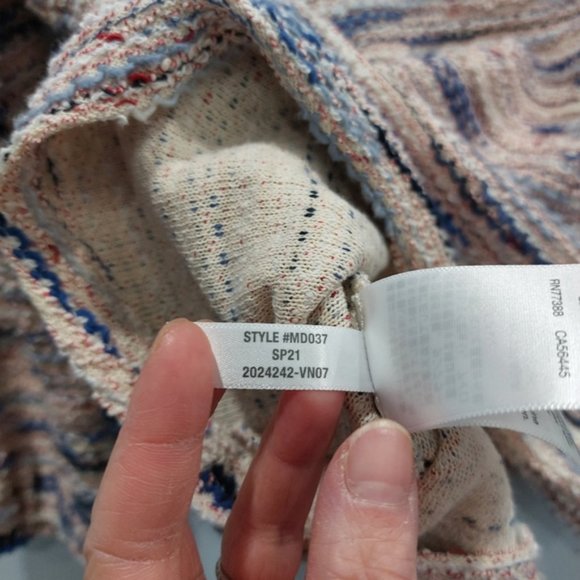 MADEWELL Rainbow Jacquard Full-Sleeve Top XS - Picture 8 of 8